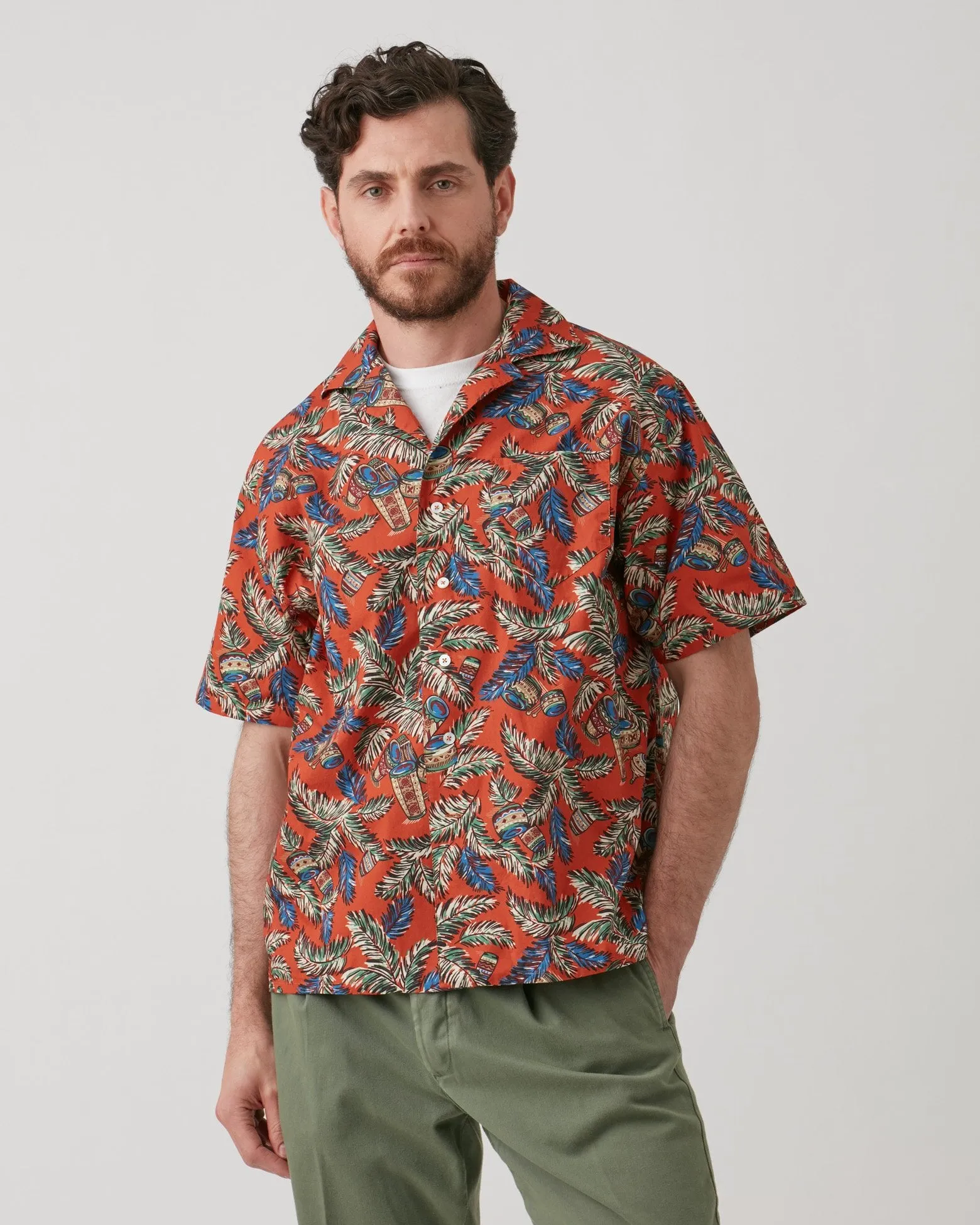 AAMBALA TROPICAL PATTERN SHIRT