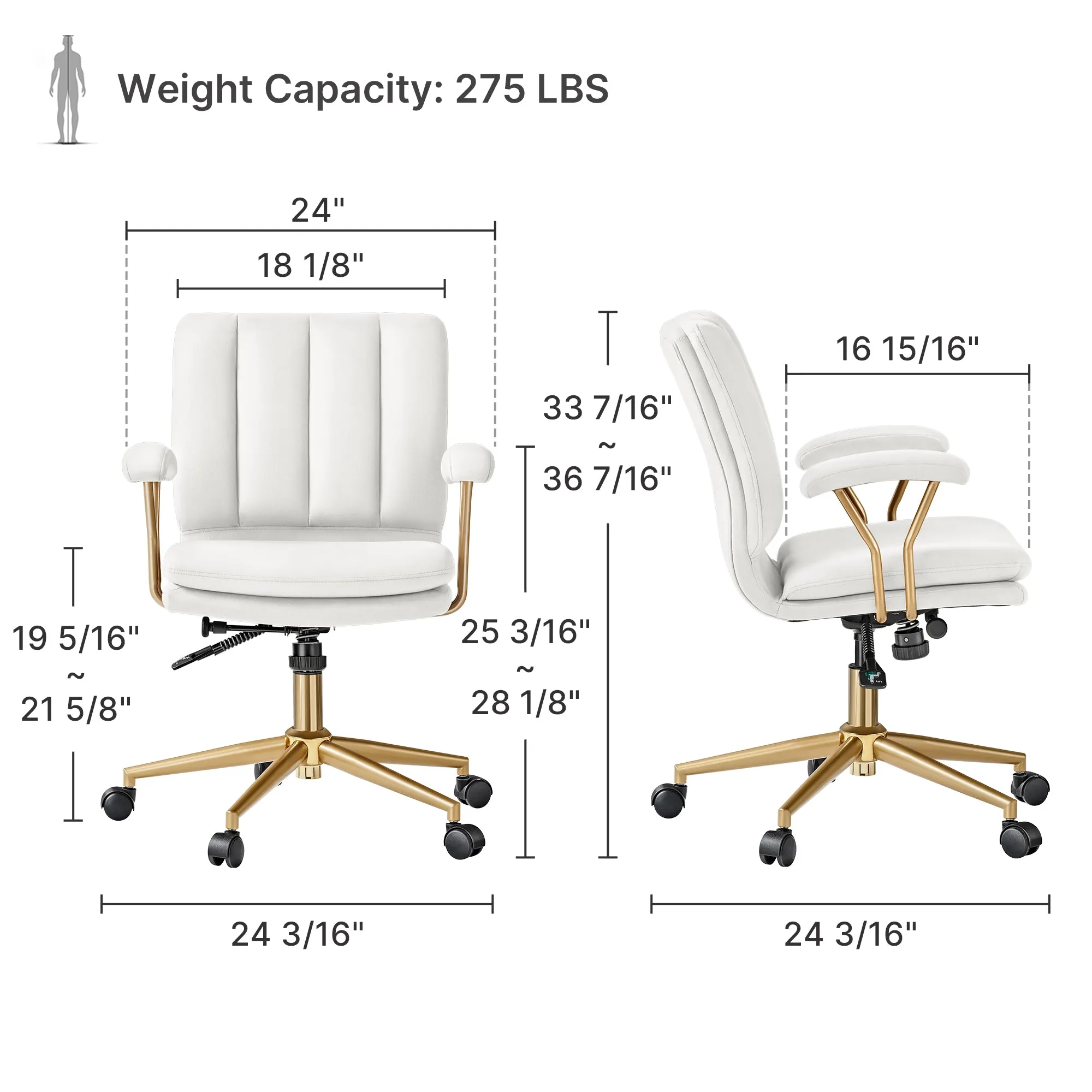 Adena, Velvet Office Chair