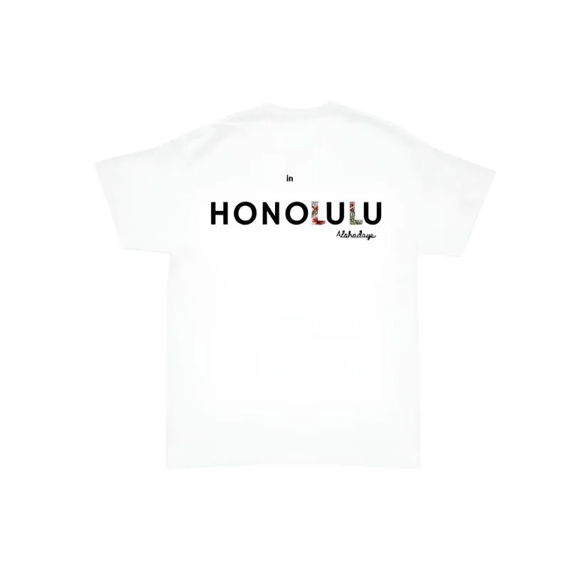 Aloha Days Surf in Honolulu Kids Made in Hawaii M-L White