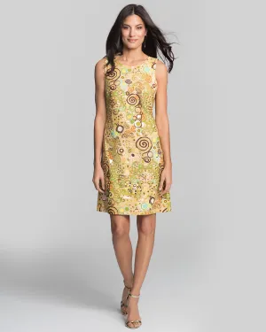 Capri Sheath Dress in Woman in Gold
