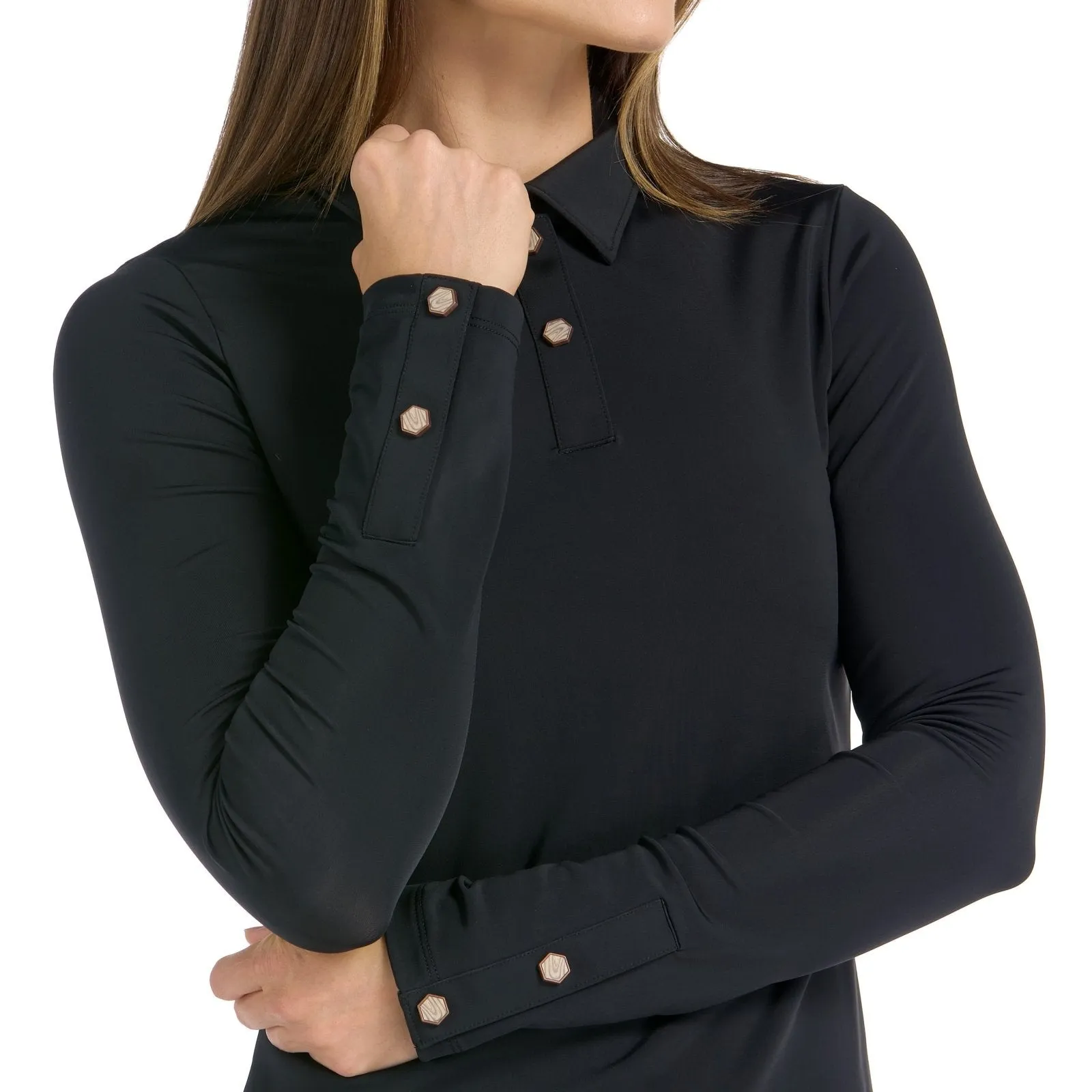 Clara Long Sleeve Black Top - FINAL SALE