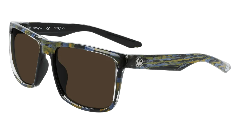 Dragon Meridien Rob Machado Resin Polarized Sunglasses - Lumalens Brown Polar