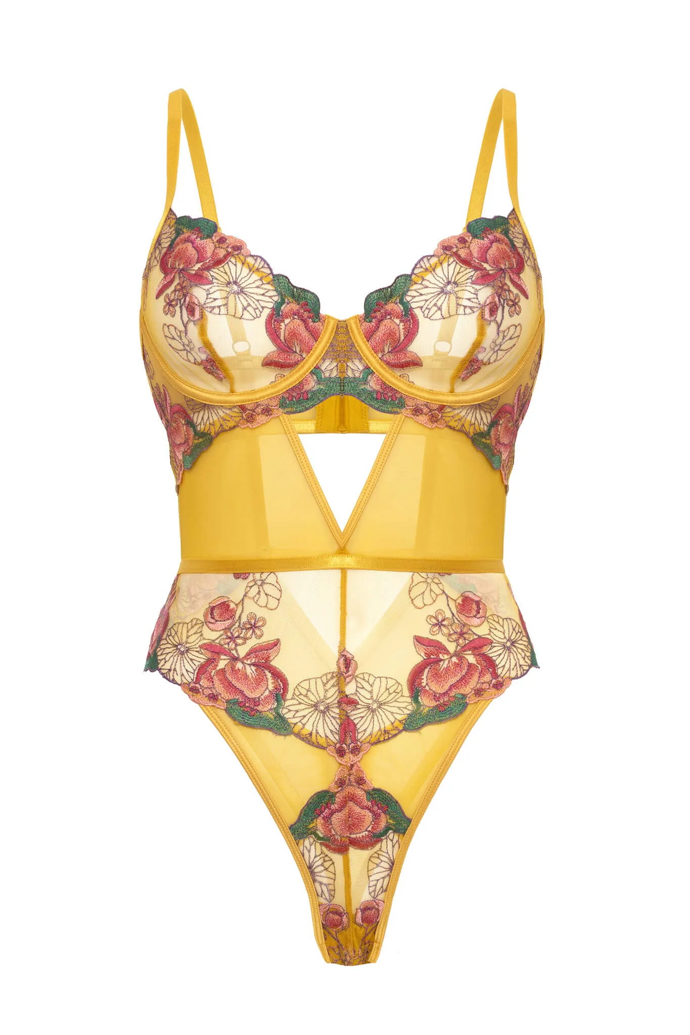Elisabeth Embroidered Lace Teddy