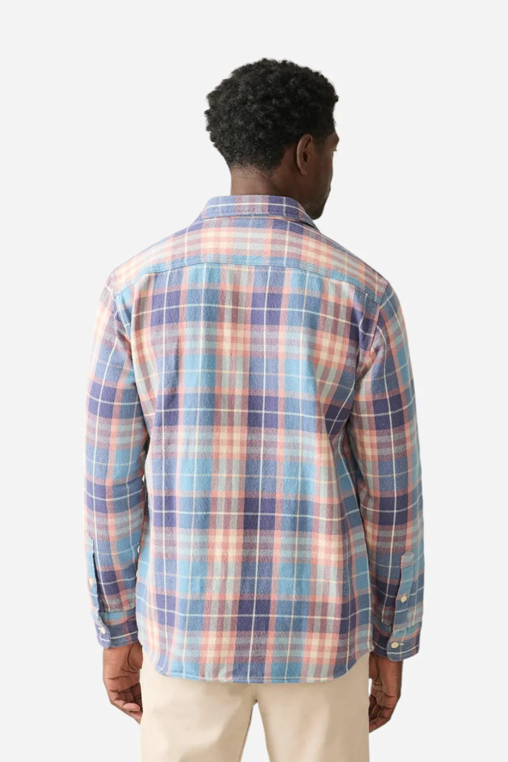 Faherty The Surf Flannel Bristol Blue
