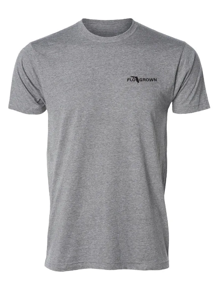 FloGrown FGM-1588 Gone Fishing Sign Tee Heather Gray