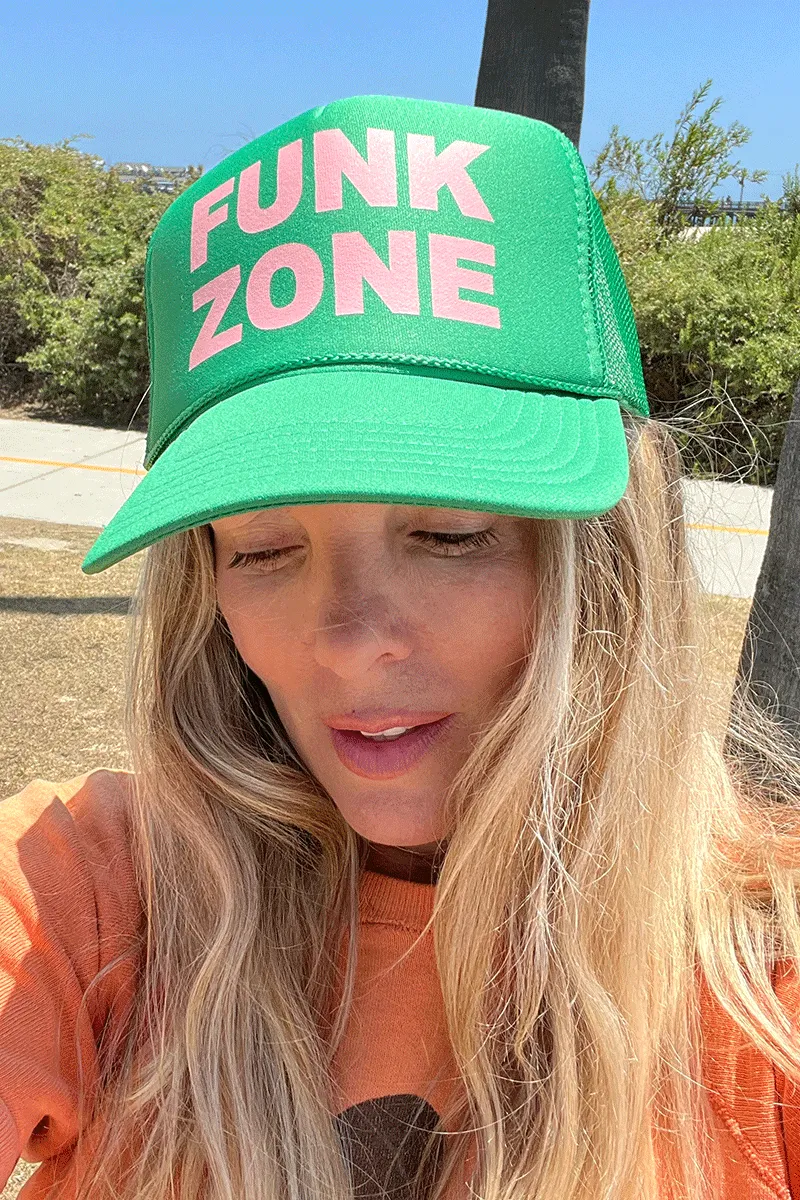Funk Zone Green/Pink Hat
