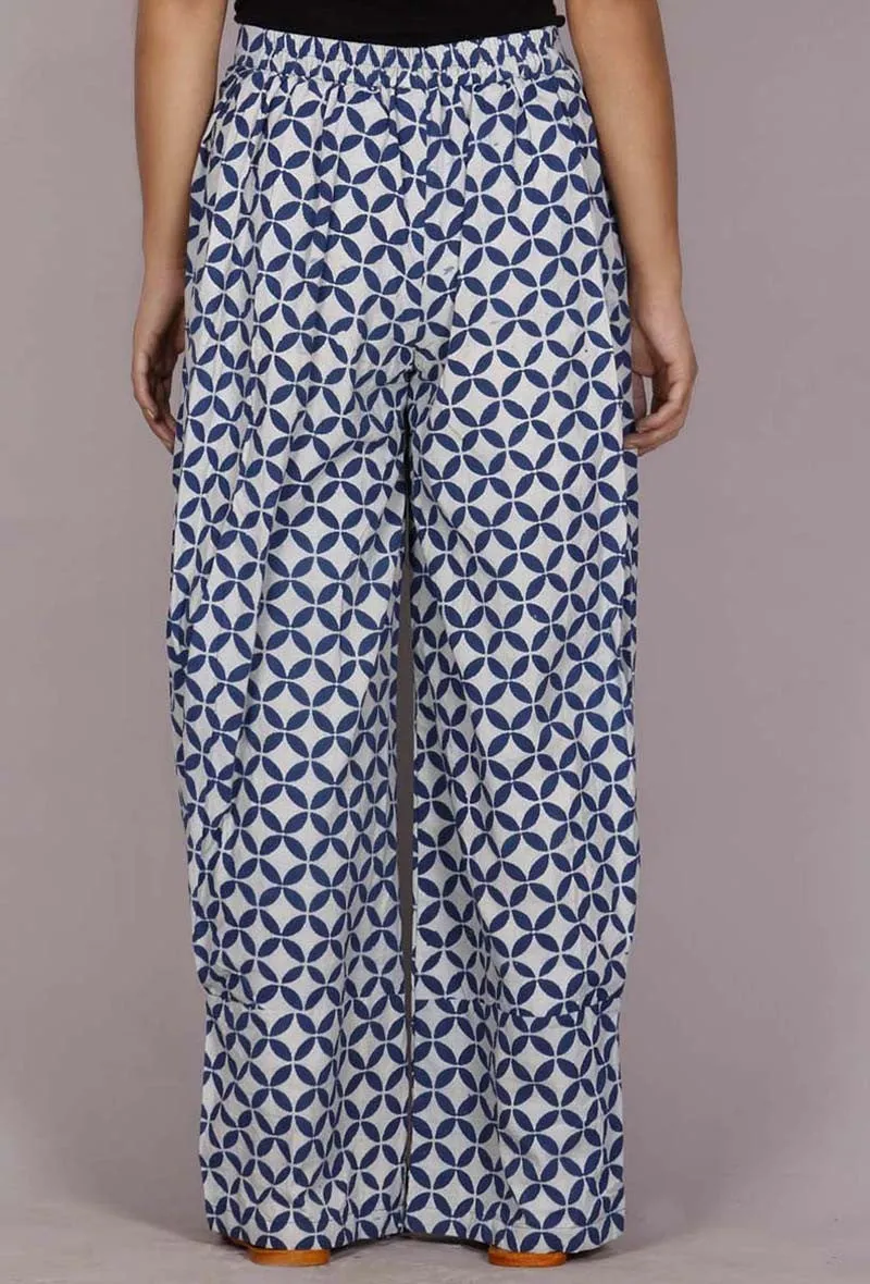 Indigo bagru palazzo pant