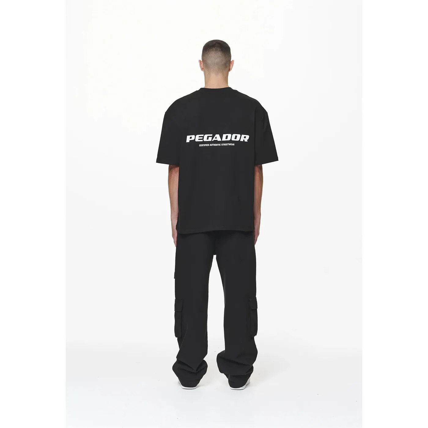 Logo Oversized Black Tshirt
