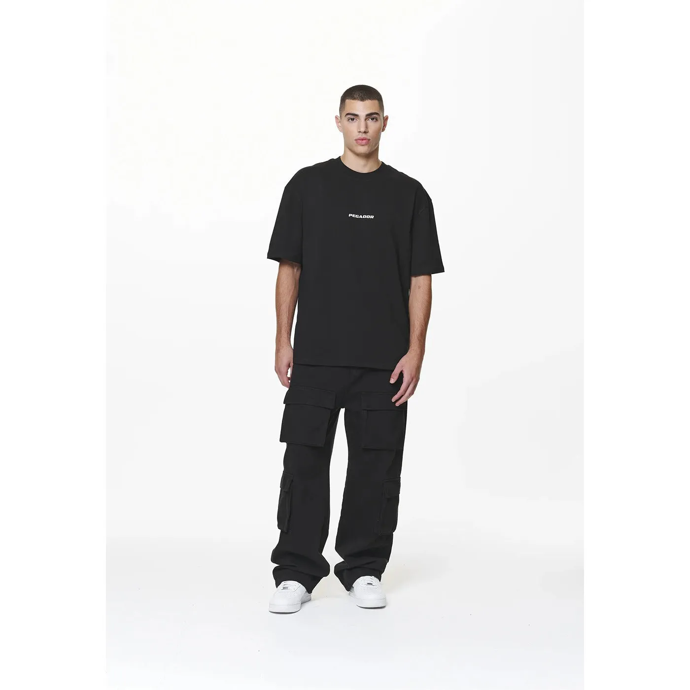 Logo Oversized Black Tshirt