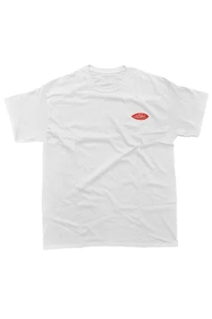 OAK SURF CLUB UNISEX OG TEE - WHITE/RED