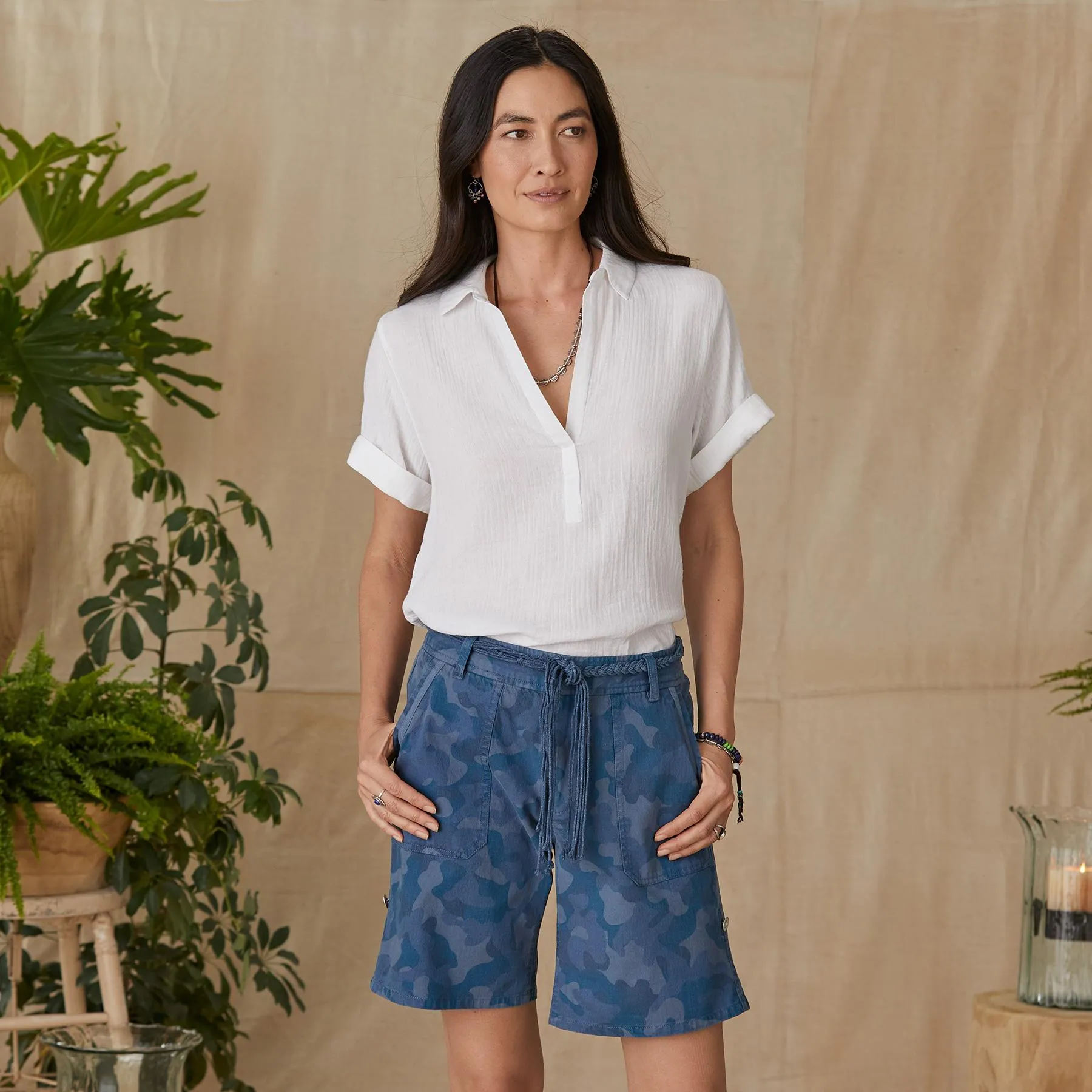 Odyssey Camo Shorts, Petite