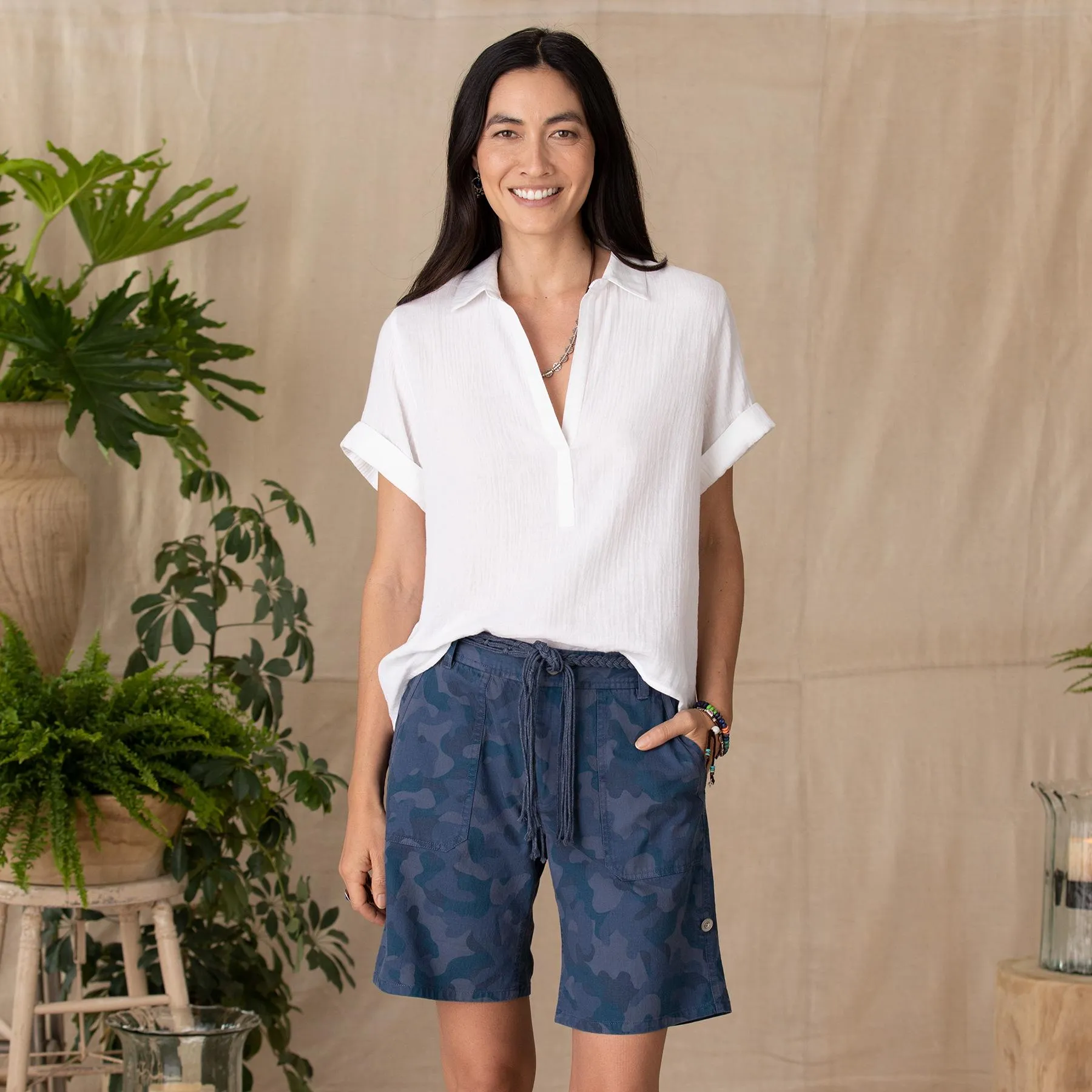 Odyssey Camo Shorts, Petite