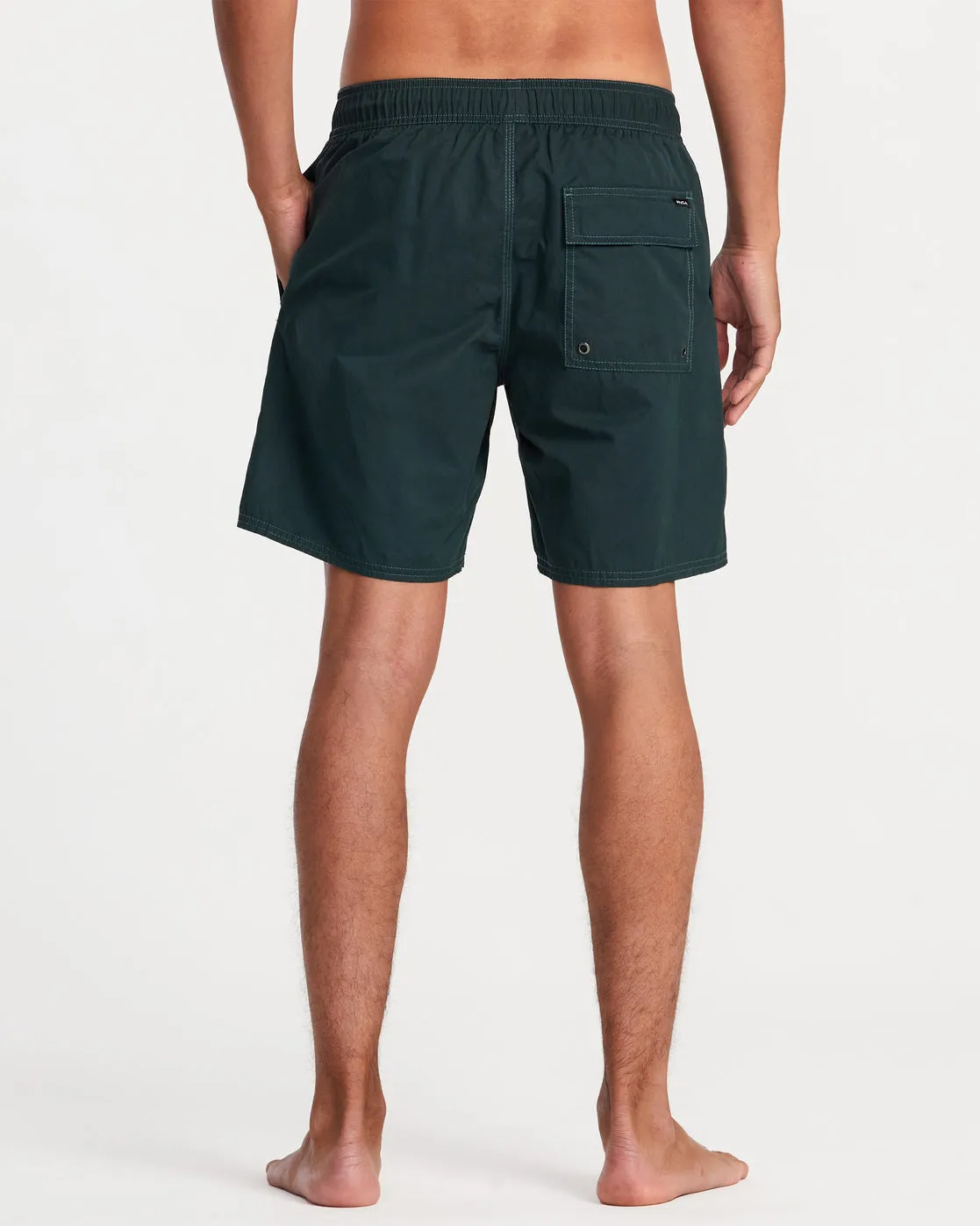 Opposites Elastic Waist 2 17" Boardshorts - Hunter Green