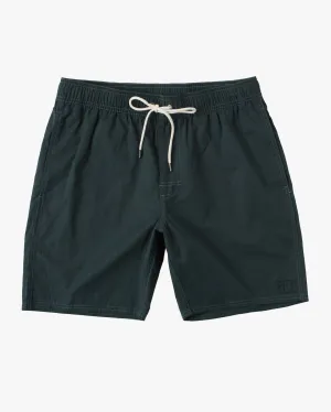 Opposites Elastic Waist 2 17" Boardshorts - Hunter Green