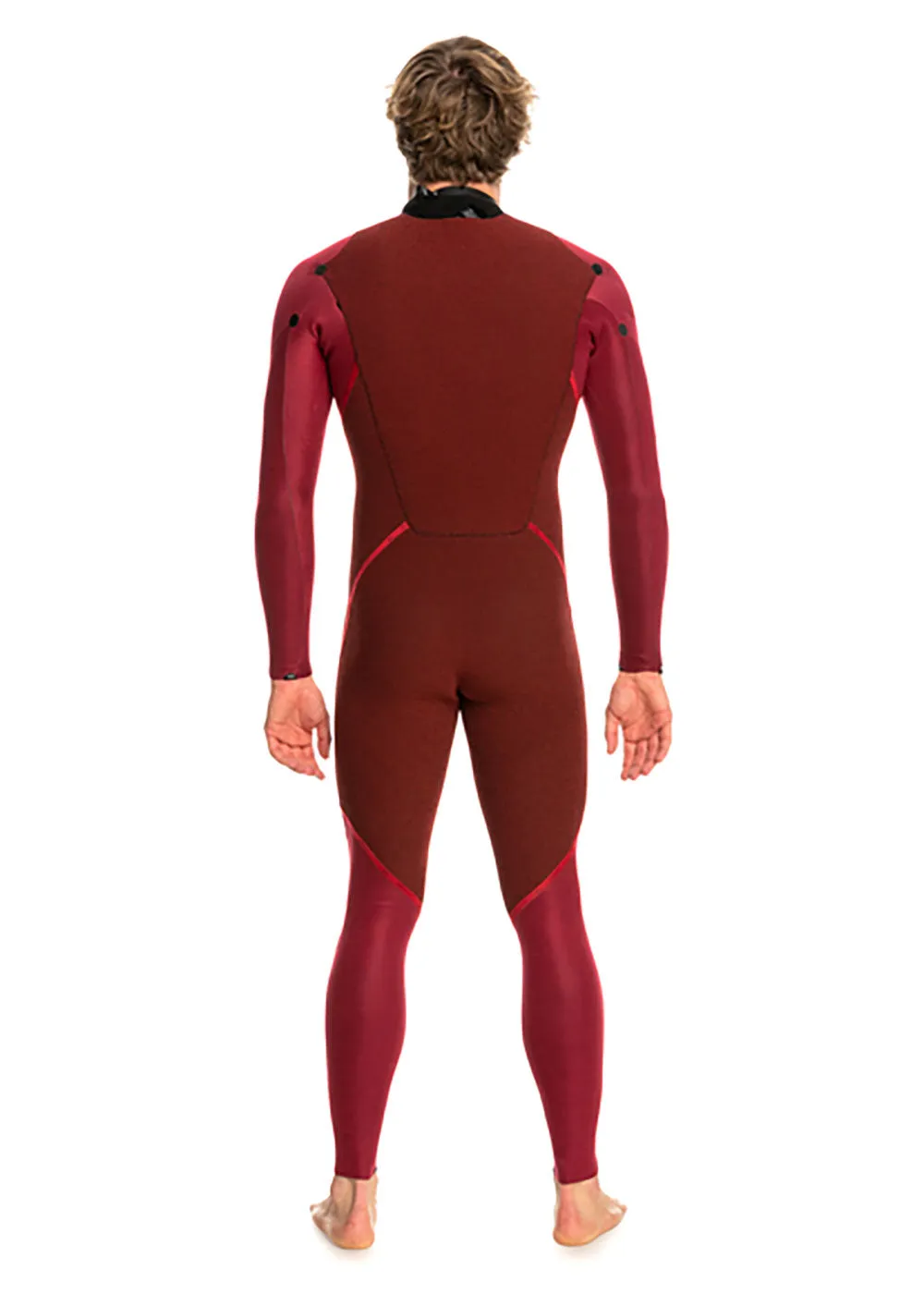 Quiksilver 3/2mm Mens Cap Saturn Back Zip Steamer Wetsuit