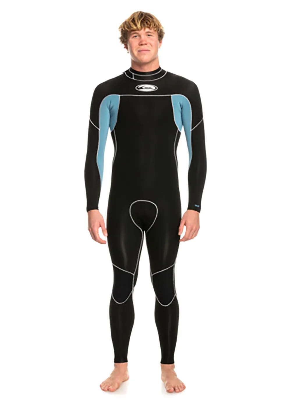 Quiksilver 3/2mm Mens Cap Saturn Back Zip Steamer Wetsuit