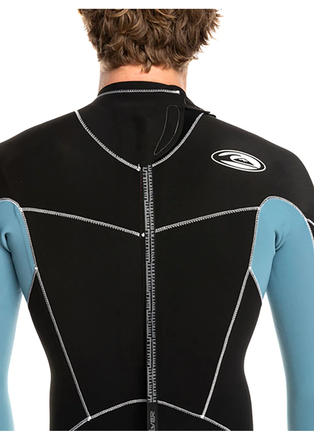 Quiksilver 3/2mm Mens Cap Saturn Back Zip Steamer Wetsuit