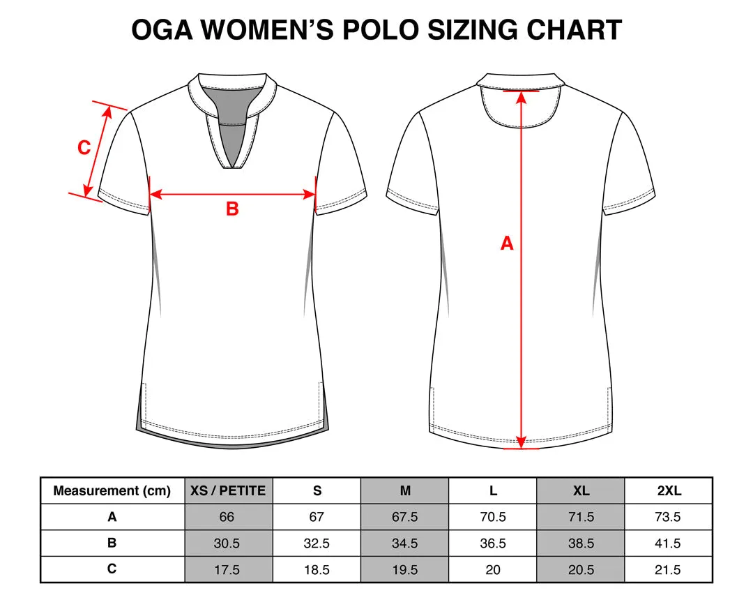"Sugarcane" Green Fields - OGA Women's Polo - Green