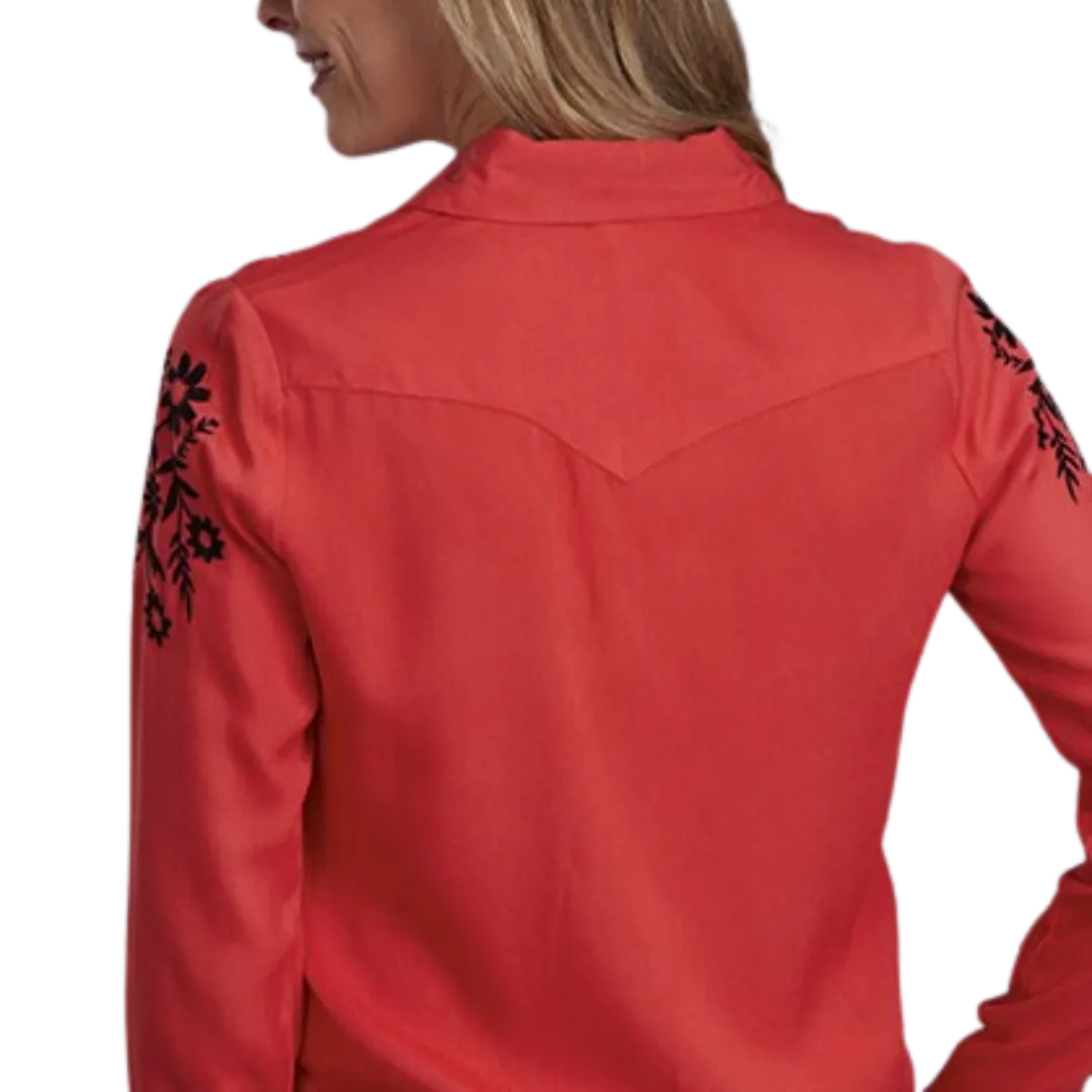 Roper Women's Red Fabulous Challis Rayon Shirt