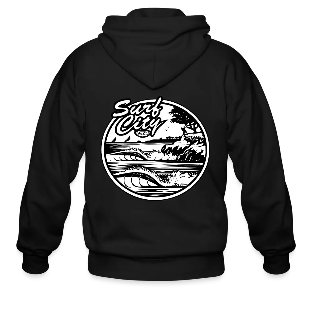 Santa Cruz Surf Shop Surf City Mens Zip Hoodie