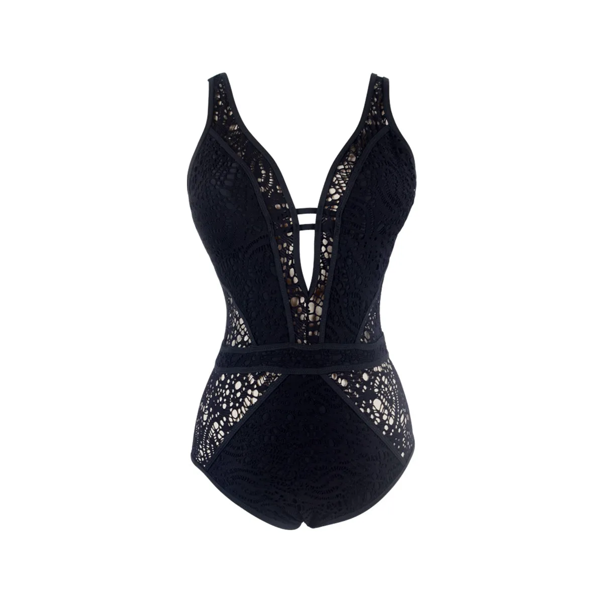 Sexy Lace Up One Piece Swimsuit