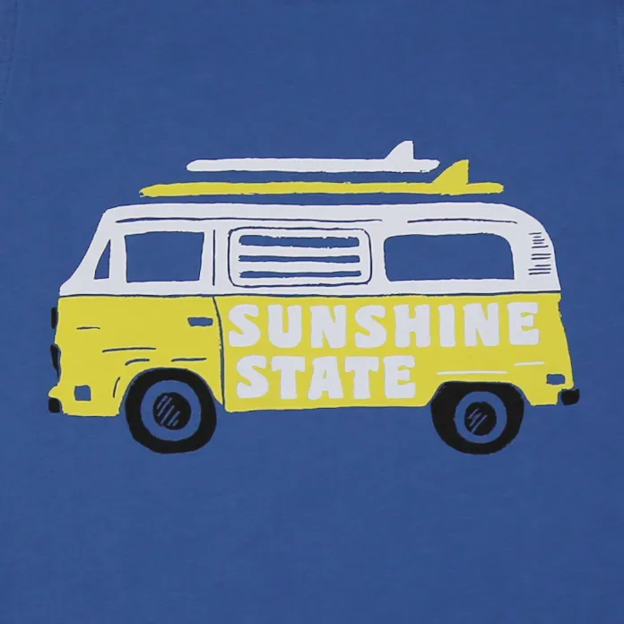 VAN LIFE MUSCLE TANK - CAPTAIN'S BLUE
