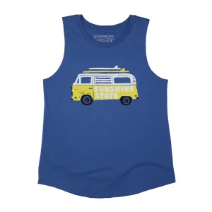 VAN LIFE MUSCLE TANK - CAPTAIN'S BLUE