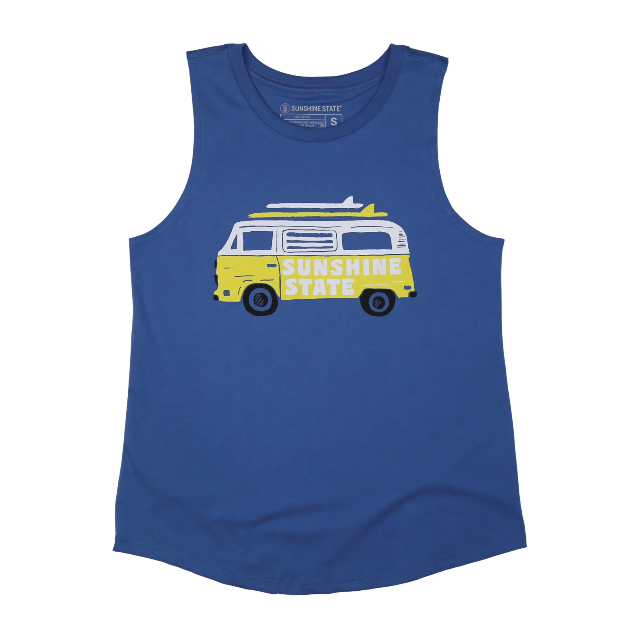VAN LIFE MUSCLE TANK - CAPTAIN'S BLUE