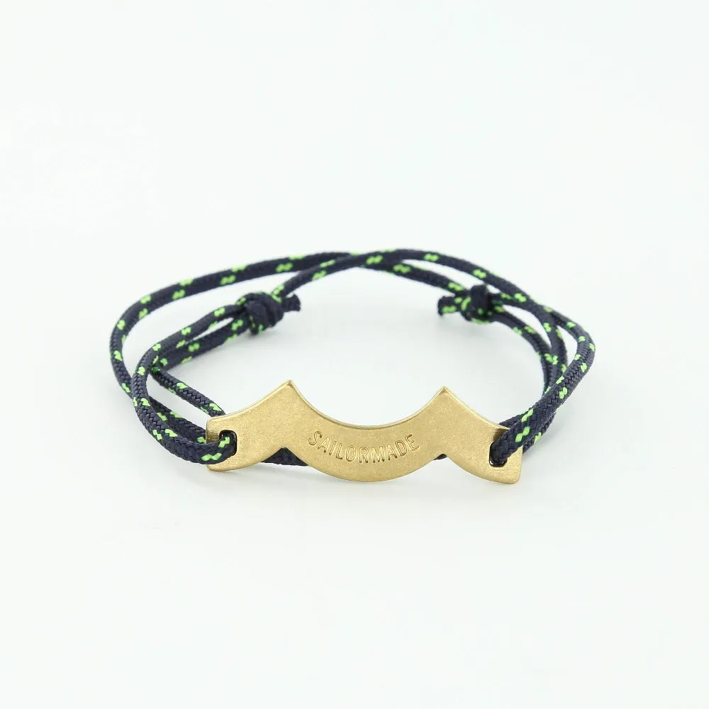 Wave Chaser Rope Bracelet in Brass