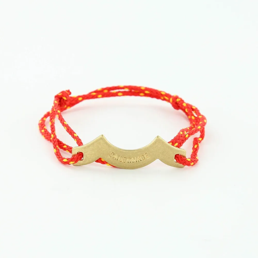 Wave Chaser Rope Bracelet in Brass