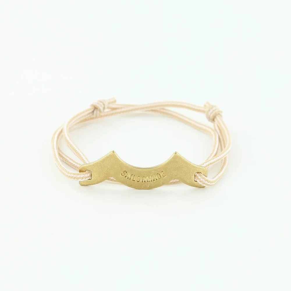 Wave Chaser Rope Bracelet in Brass
