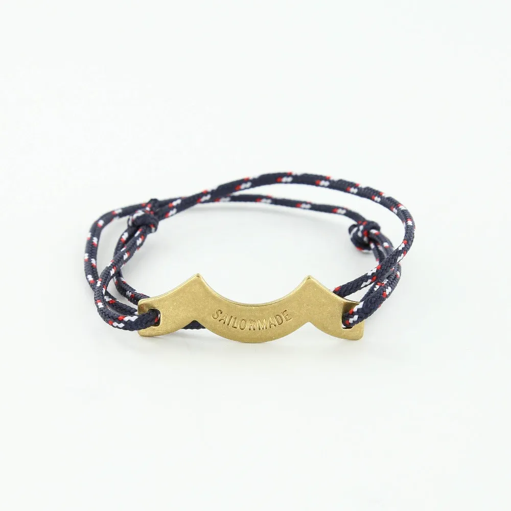 Wave Chaser Rope Bracelet in Brass