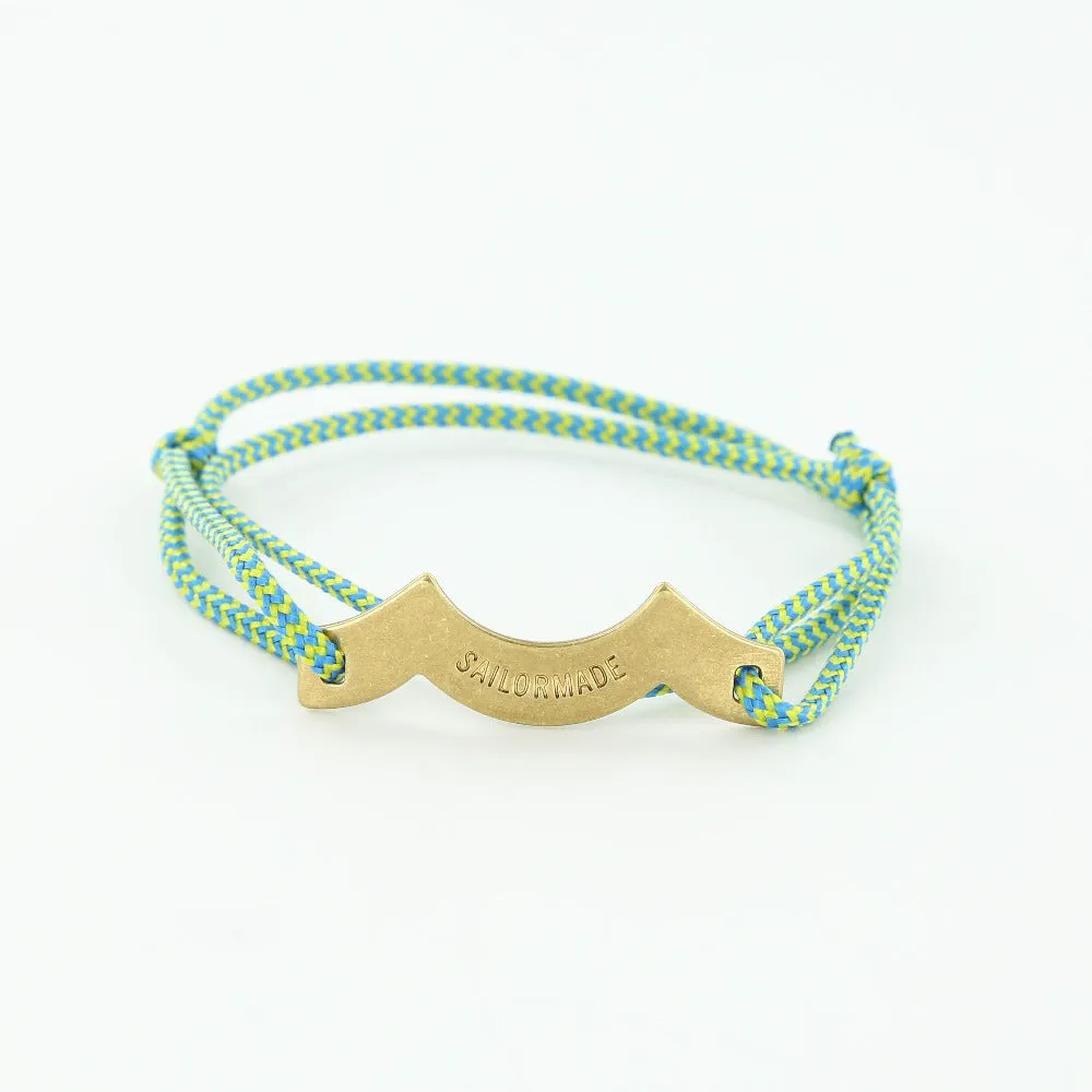Wave Chaser Rope Bracelet in Brass