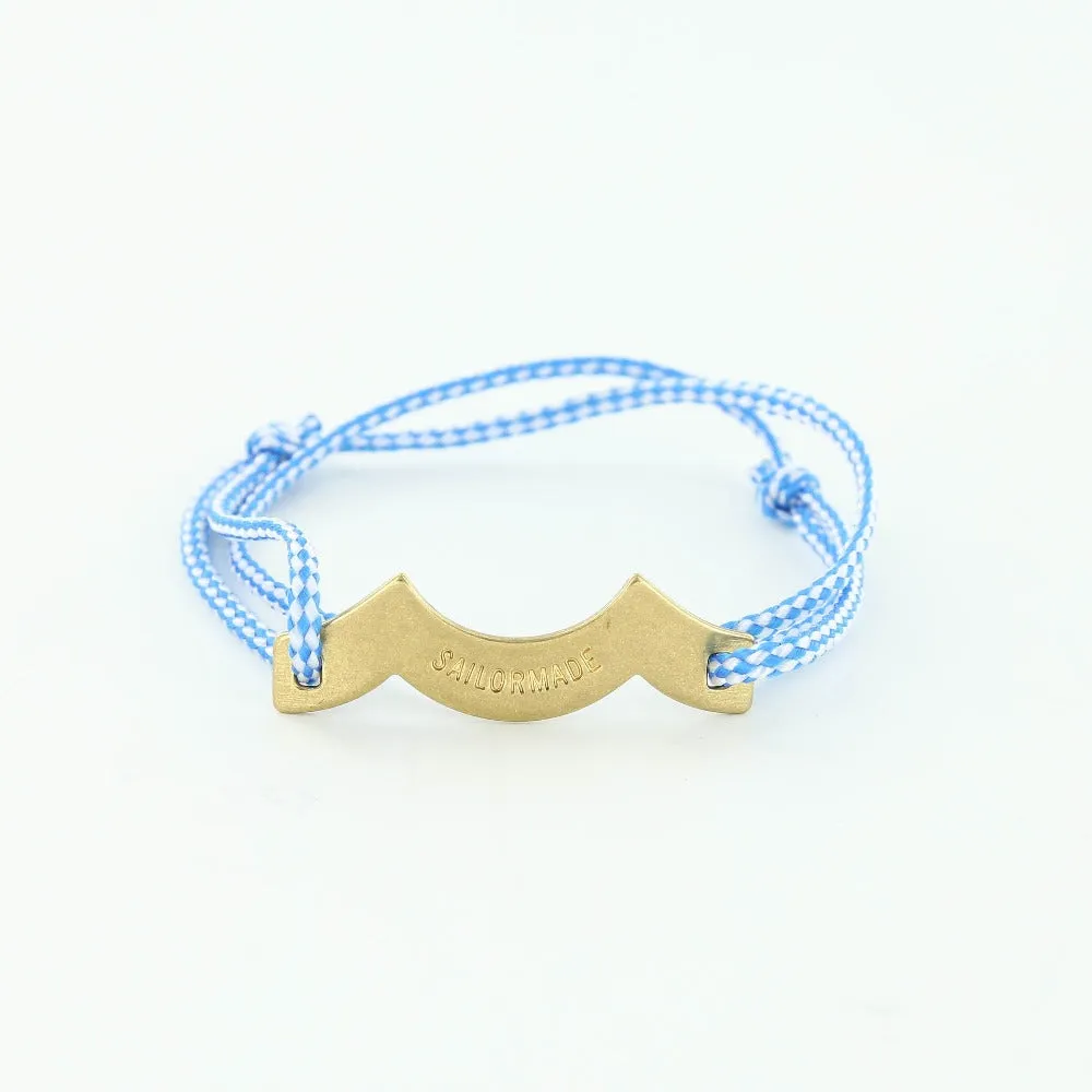 Wave Chaser Rope Bracelet in Brass