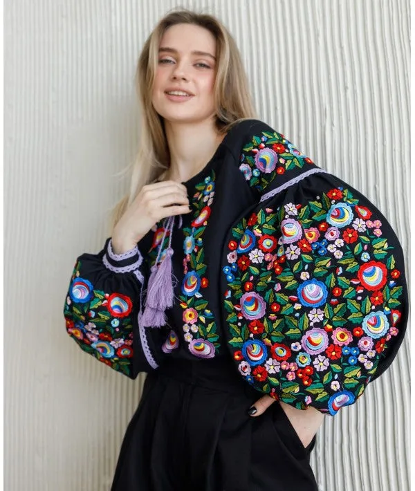 Women's embroidered blouse Bukovyna Flowers