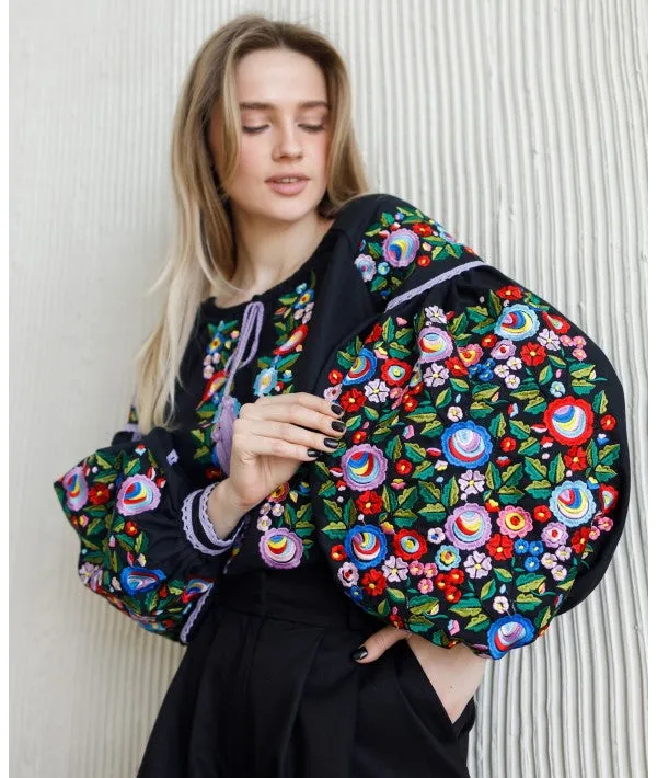 Women's embroidered blouse Bukovyna Flowers