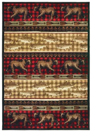 Woodlands 9594B Red Multi Rug