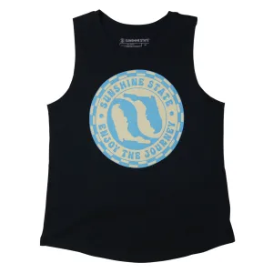 YIN YANG FLORIDA MUSCLE TANK - BLACK