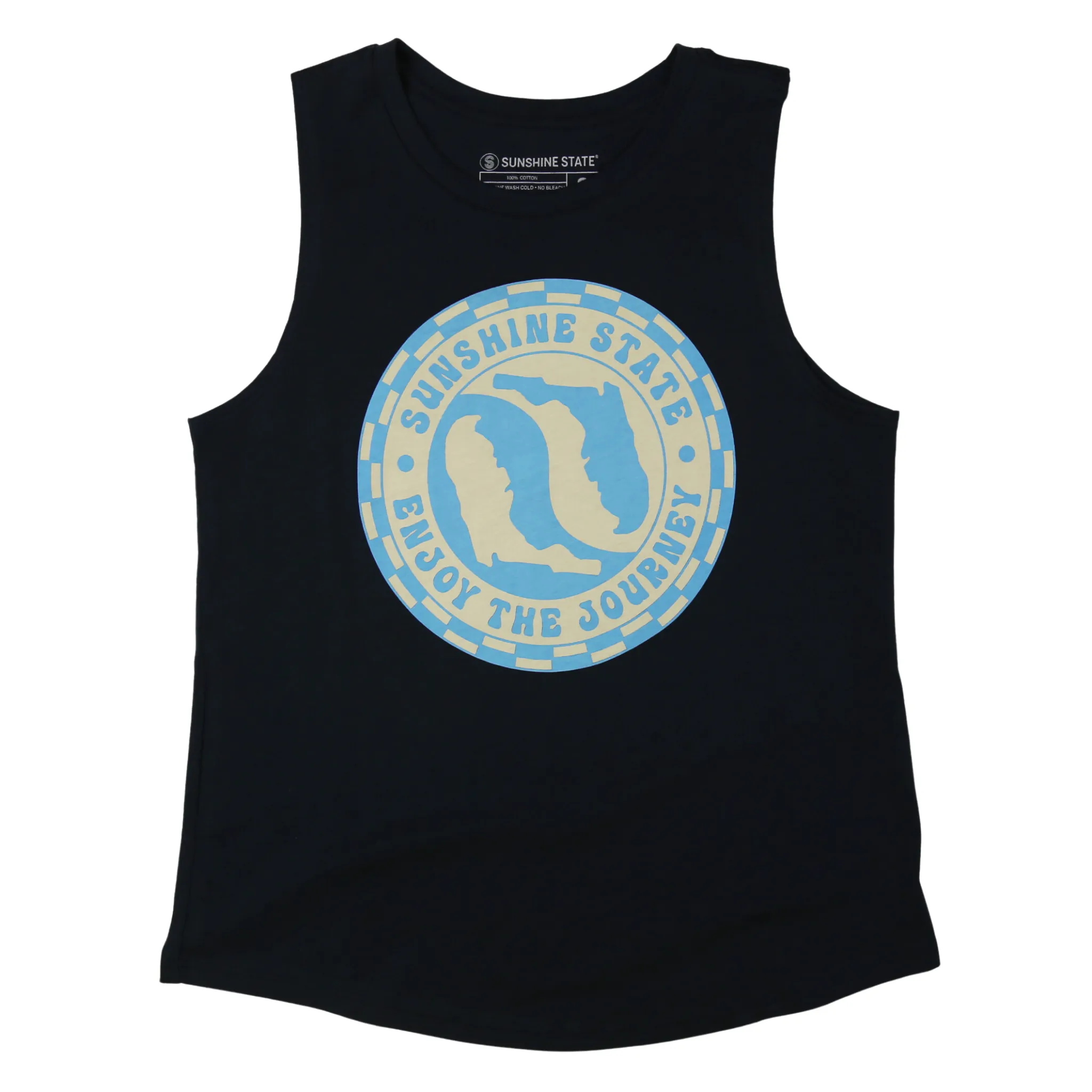 YIN YANG FLORIDA MUSCLE TANK - BLACK